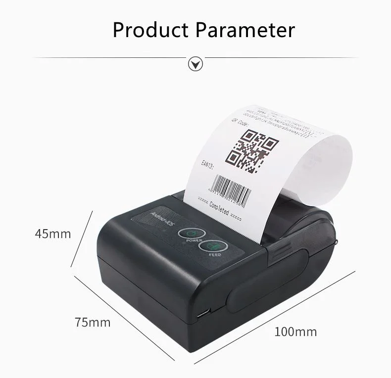 Portable 58mm Bluetooth Multi-Language Takeaway Mini Thermal Receipt Printer