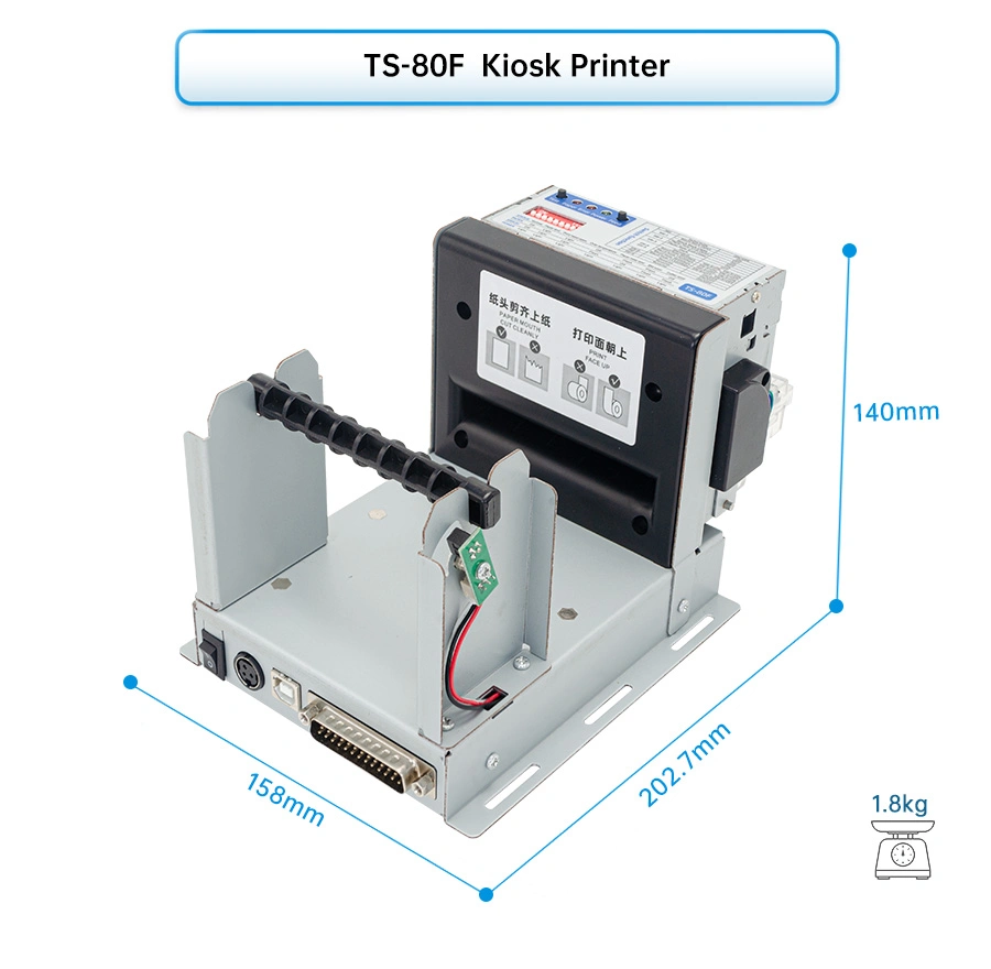 Xprinter XP-TS80 China Manufacturer 80mm Mini Thermal Panel Printer Kiosk Printer