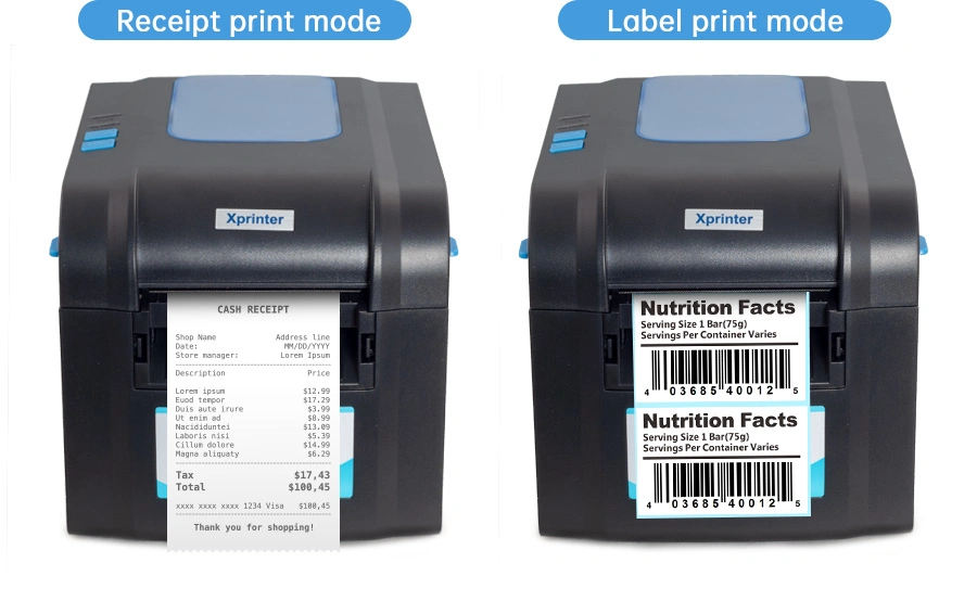 Xprinter XP-370B OEM 3 Inch Thermal Printer USB Port Shipping Label Printer