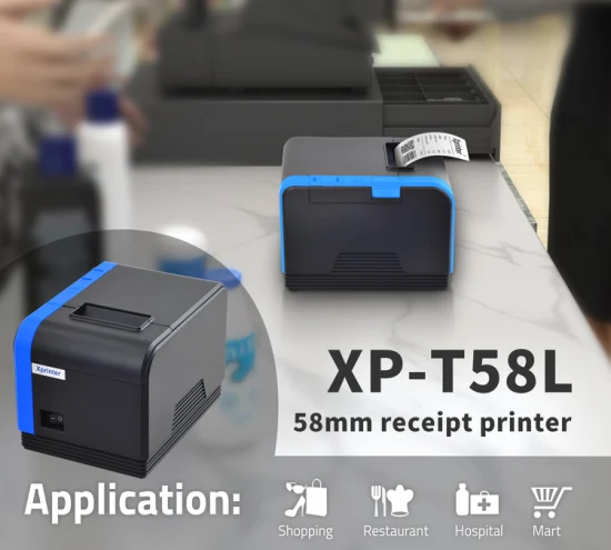 Загрузка драйвера для чекового термопринтера Xprinter XP-T58L OEM 58 мм USB