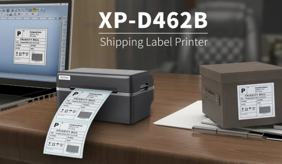 Xprinter XP-D462B ODM Высокоскоростная печать 4-дюймовый термопринтер для этикеток Портативный принтер для доставки этикеток